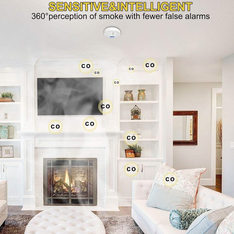 Portable Carbon Monoxide Detector – Battery-Operated CO Alarm