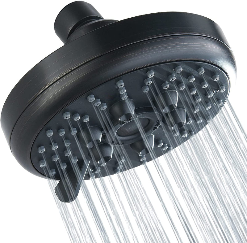 3 Spray Fixed Rainfall Shower Head with Adjustable Metal Swivel Ball Joint