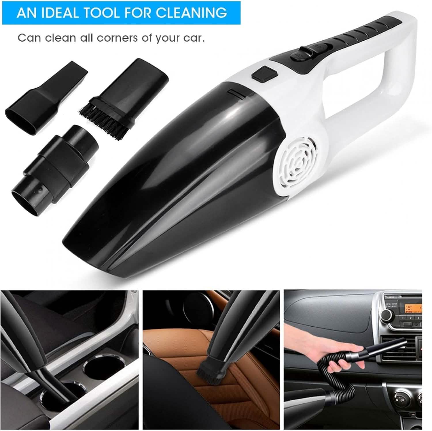 High-Power Car Vacuum Cleaner | Wet & Dry, Mini & Portable