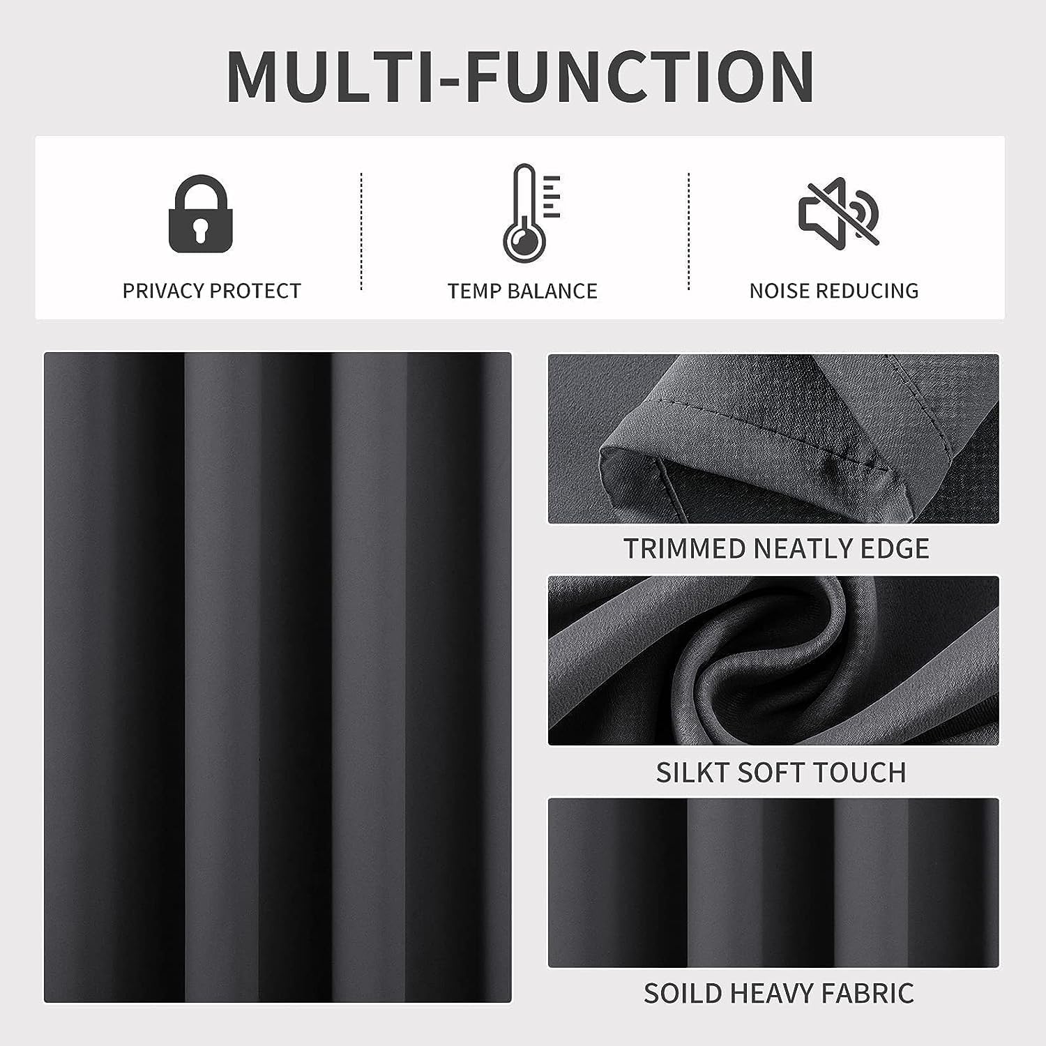 2 Pack - 55'' X 84'' Solid Thermal Blackout Panels (19 Colors)