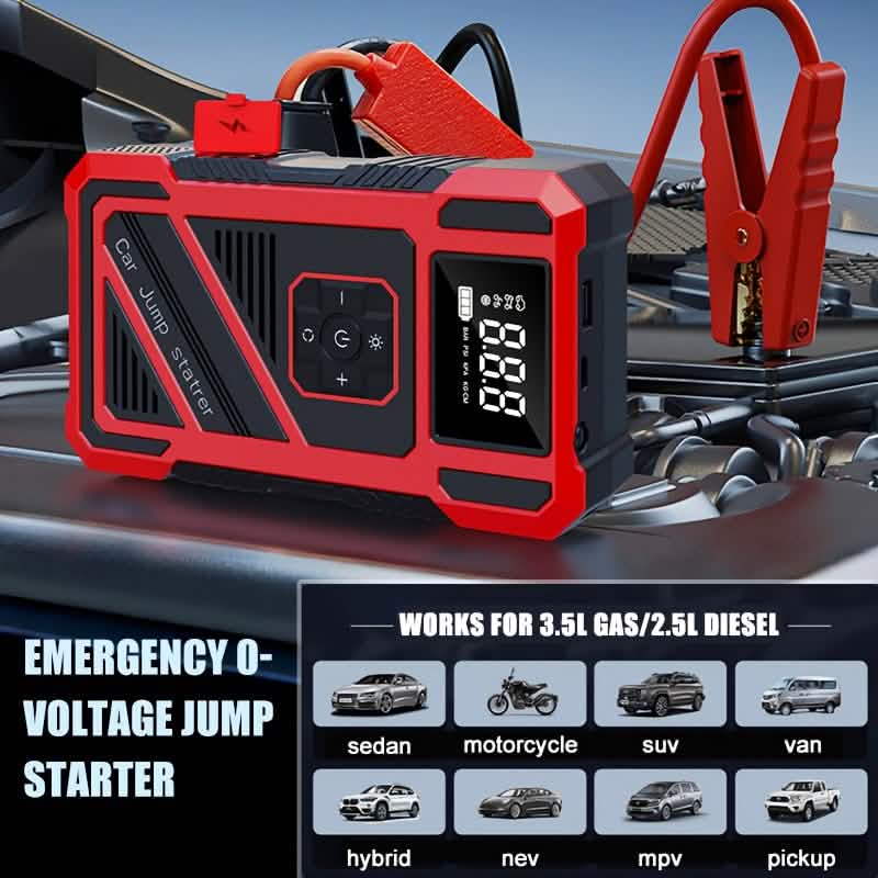 3000A 21V Car Jump Starter & 150PSI Tire Inflator 2-in-1 Portable Compressor