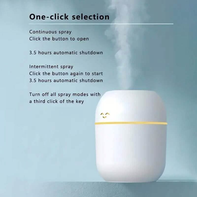 7.44Oz Portable Aromatherapy USB Powered Humidifier with LED Night Light Wellness - DailySale