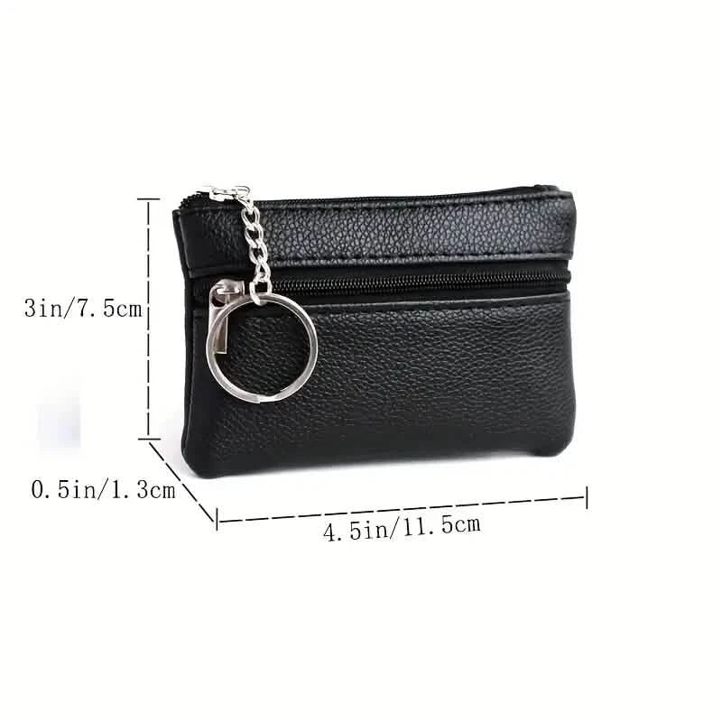 Mini Coin Wallet Purse with Keychain