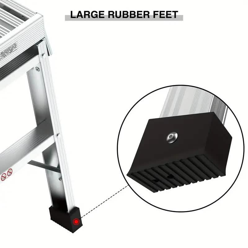 Portable Bench Folding Ladder Stool with Non-Slip Design