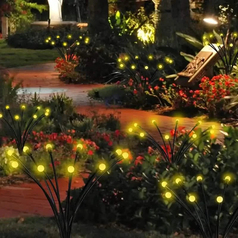 8 LED Solar Firefly Lights with Nickel Battery, Non-Removable Photovoltaic Module, Hanging Solar Lights Outdoor Lighting - DailySale