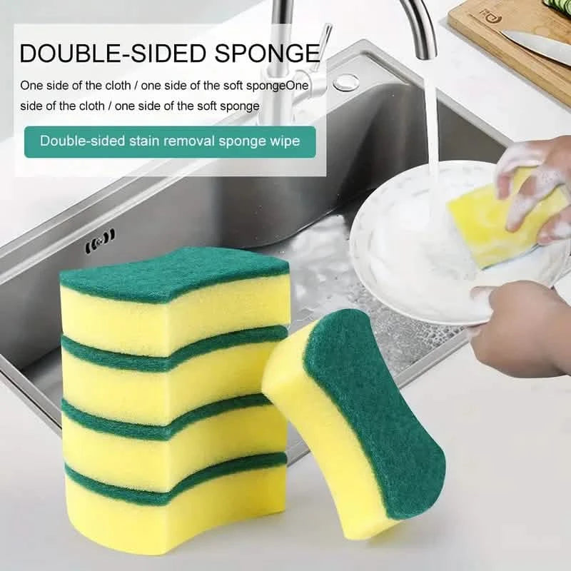 8-Pack: Double-Sided Multifunctional Cleaning Sponge Kitchen Tools & Gadgets - DailySale