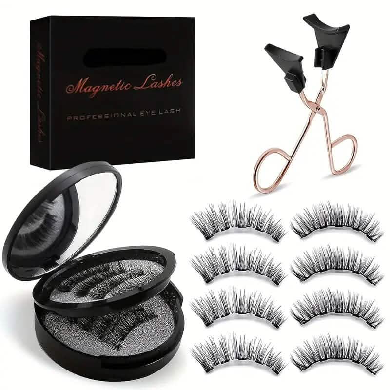 8-Pairs: Reusable Magnetic Dual 3D False Eyelashes Kit Beauty & Personal Care - DailySale