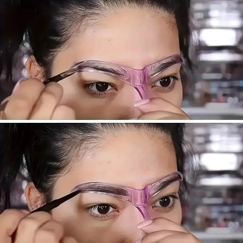 8-Piece: Eyebrow Shaping Stencils Kit - Makeup Tool for Perfect Brows Beauty & Personal Care - DailySale