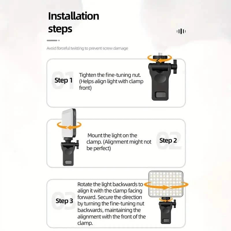 80 LED Clip-On Rechargeable Selfie Ring Light Indoor Lighting - DailySale