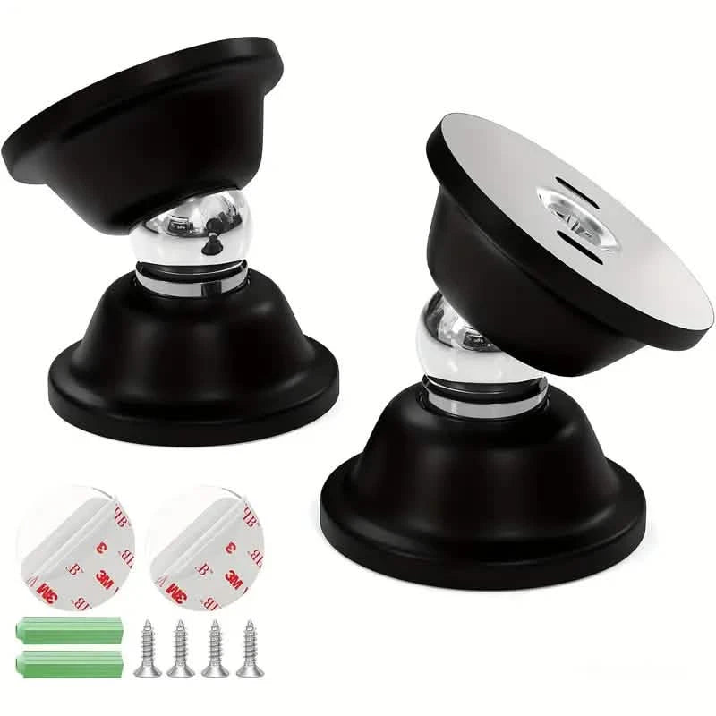 2-Pack: Heavy-Duty Magnetic Door Stopper