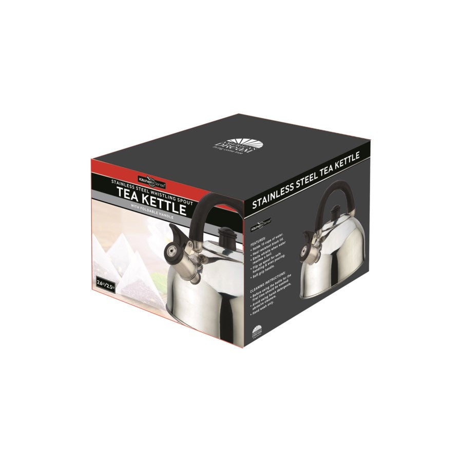 Stainless Steel Whistling Tea Kettle, 2.5-Quart