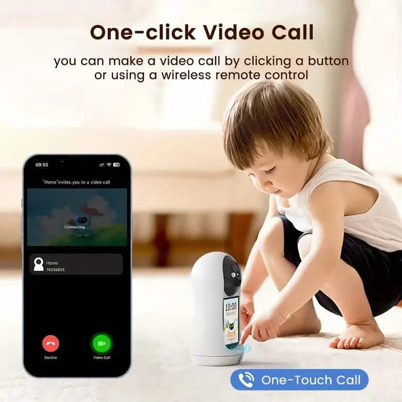 1080P Smart Indoor WiFi Camera | Two-Way Audio & Video Call + Night Vision