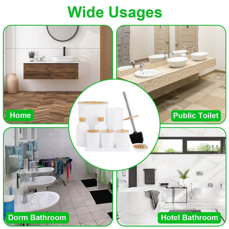 9-Piece: Bathroom Accessories Set Bath - DailySale