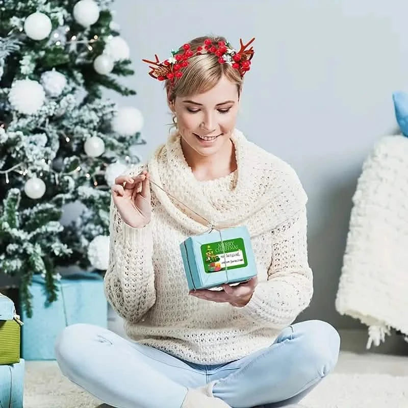 90-Pieces: Christmas Sticker Tags - Self-Adhesive with Christmas Name Tag Holiday Decor & Apparel - DailySale