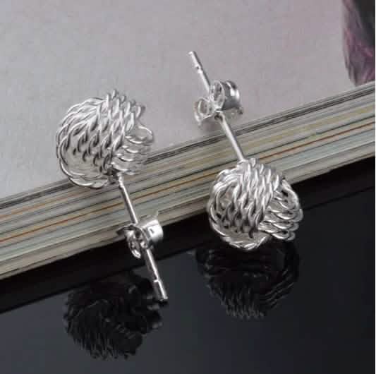 925 Silver Love Nut Stud Earrings Earrings - DailySale