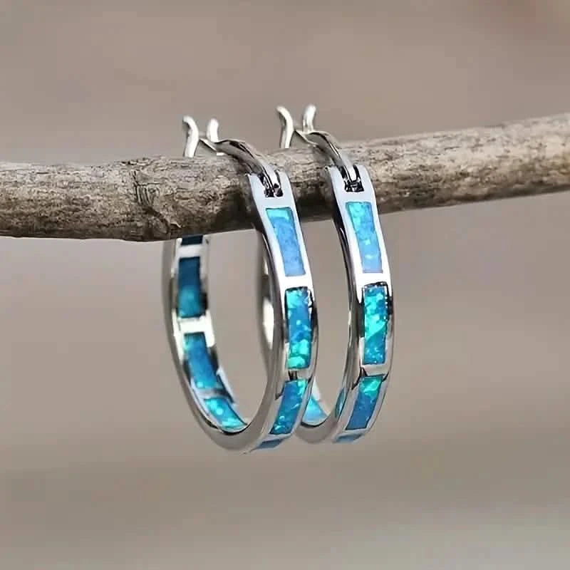925 Sterling Silver Circular Hoop Earrings Earrings - DailySale