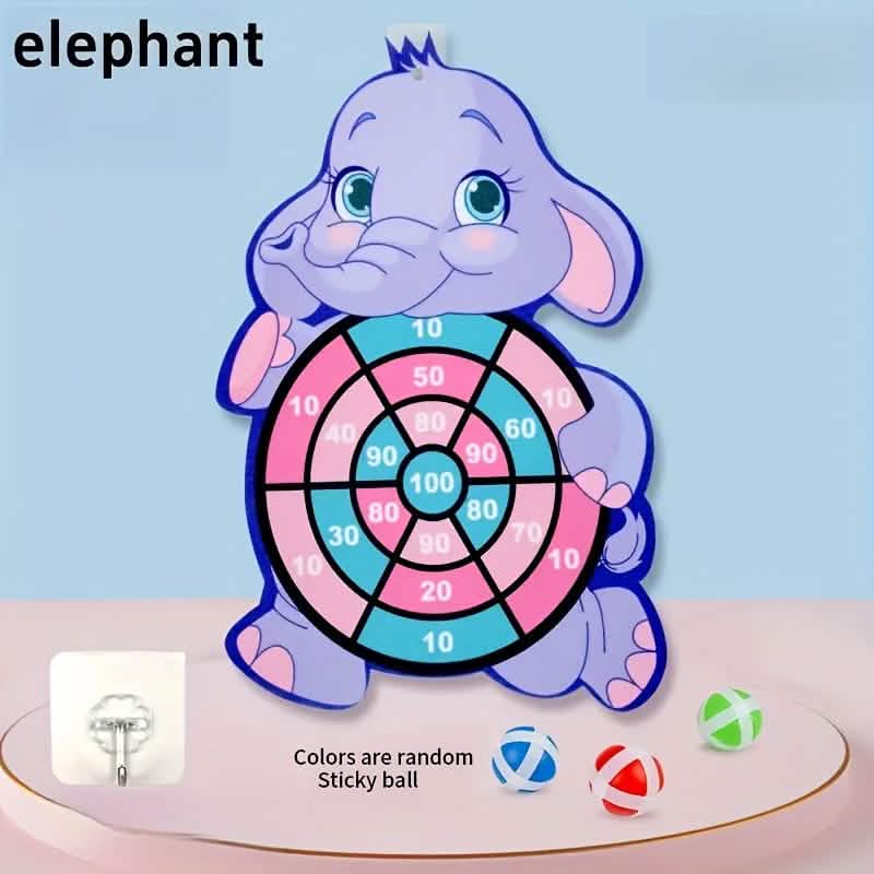 Colorful Sticky Ball Toss Game - Elephant or Unicorn