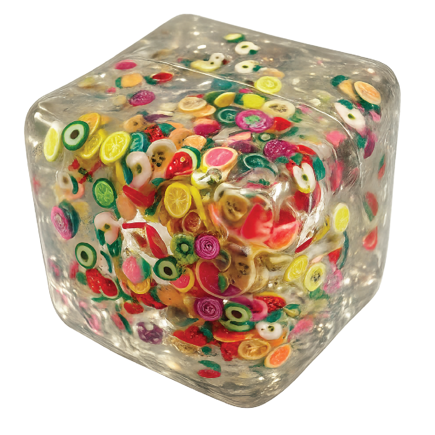 Fun Doh Squishy Charm Cube Sensory Fidget Toy – Assorted Styles
