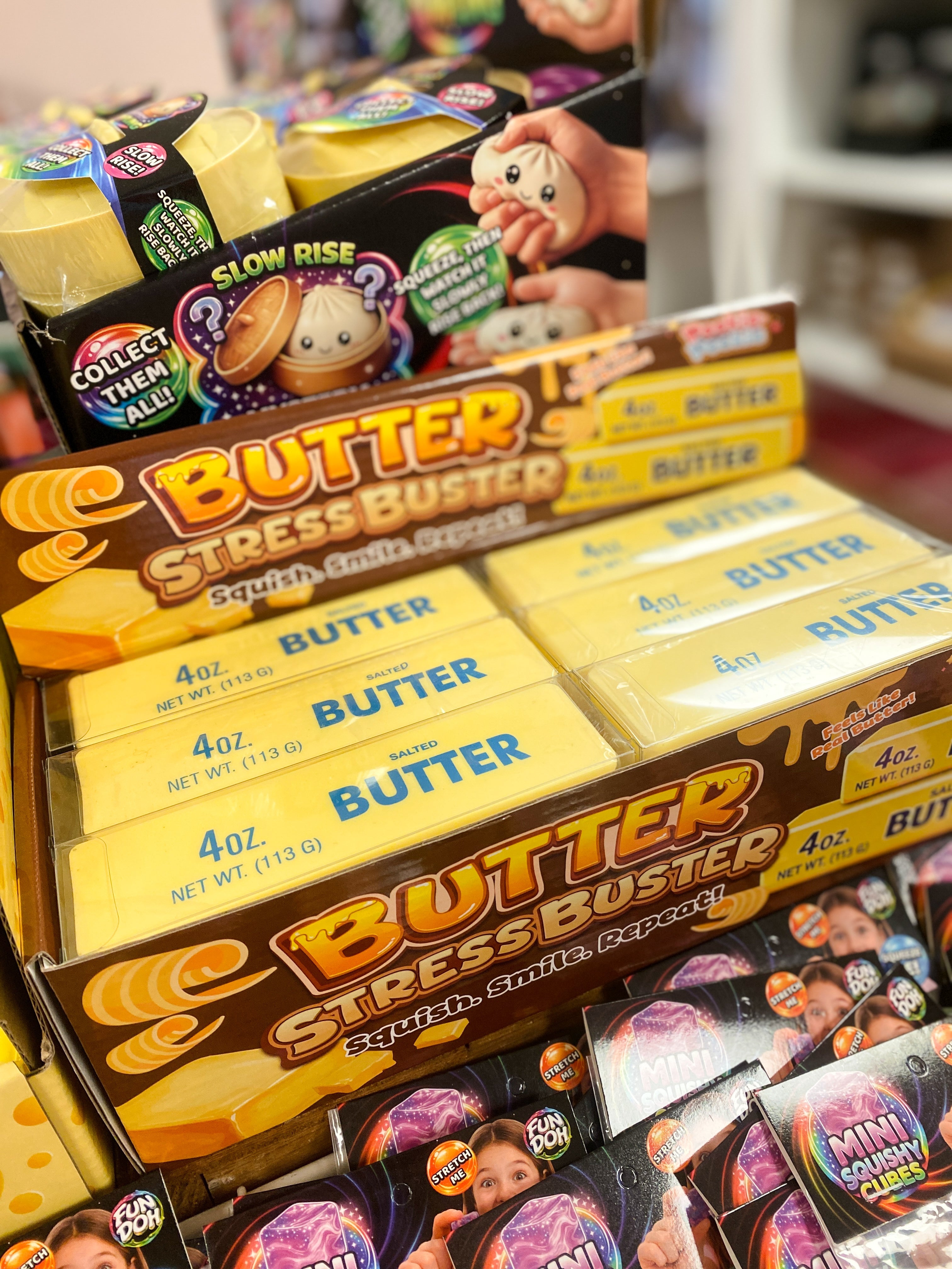 Butter Stick Slow-Rise Squishy Fidget Toy - Realistic Butter Foam Stress Toy for Kids & Adults