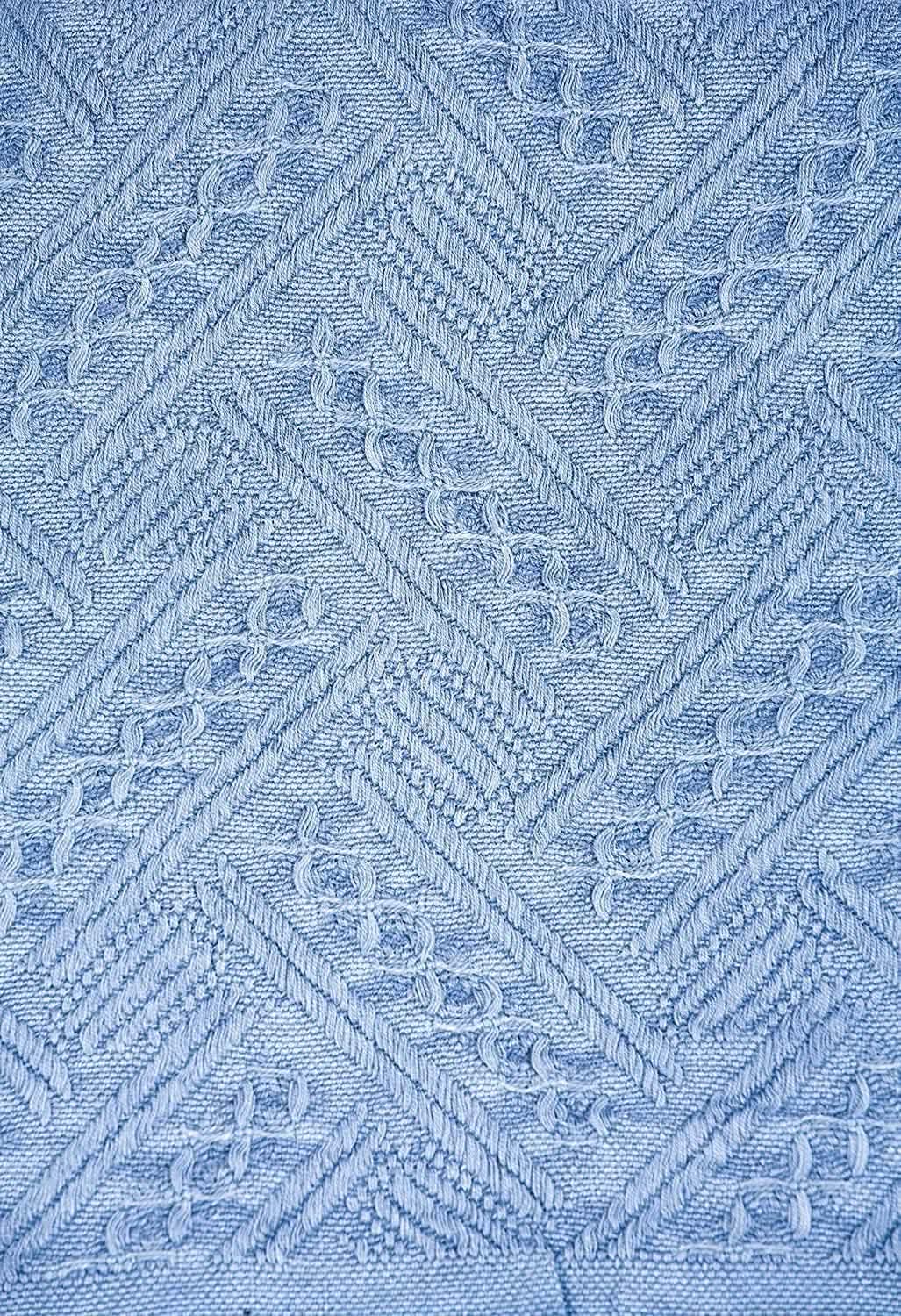 Kasentex 100% Cotton Soft Knitted Throw Blanket, Room Decor, Graduation Gifts, Fathers Day Gift, Mom Gift