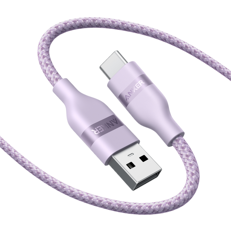 Anker USB-A to USB-C Cable (3 ft / 6 ft, Upcycled-Braided)