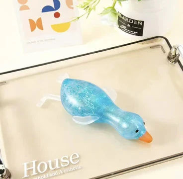 Glitter Duck Sensory Squishy - Stretchy Jelly Fidget Toy