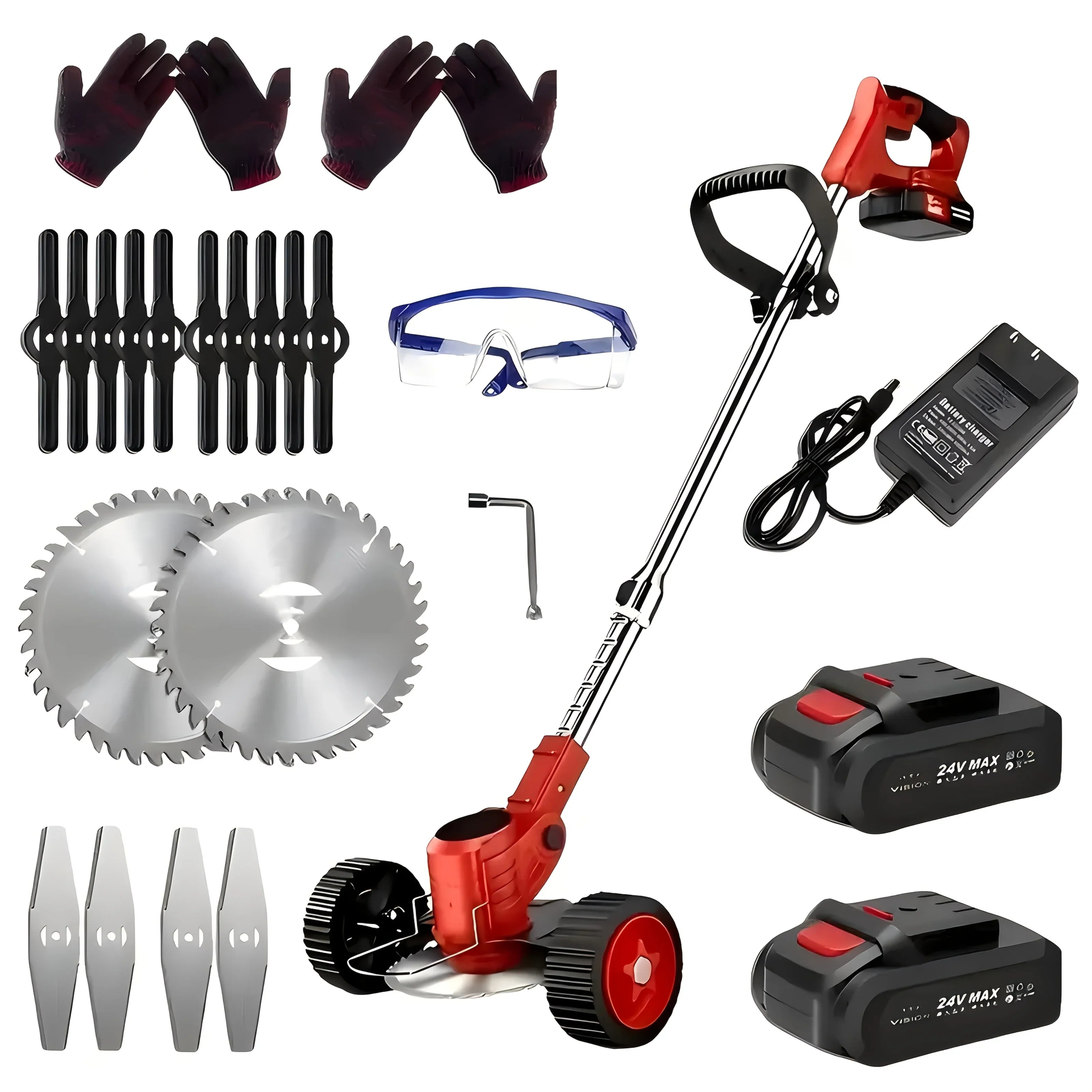 3-in-1 Electric Weed Wacker - Grass Trimmer, Lawn Edger & Brush Cutter