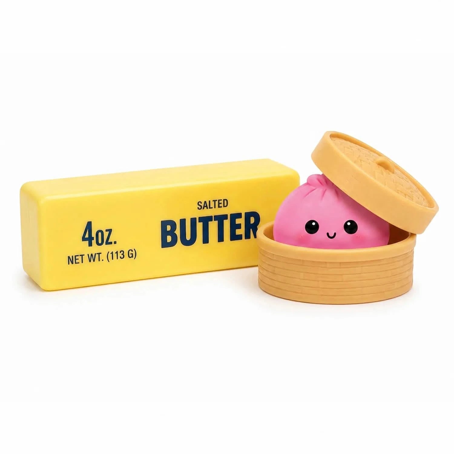 Squishy Dumpling & Butter Combo Pack – 2PCS Slow Rising Fidget Toys