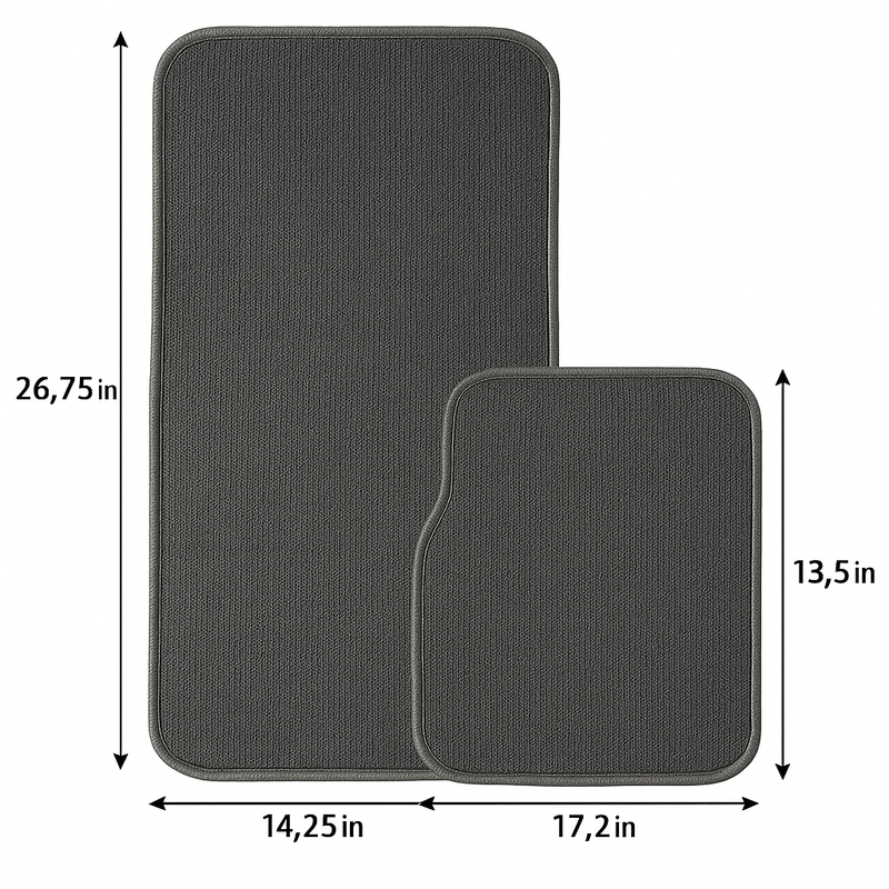 4-Piece Car Floor Mat Set