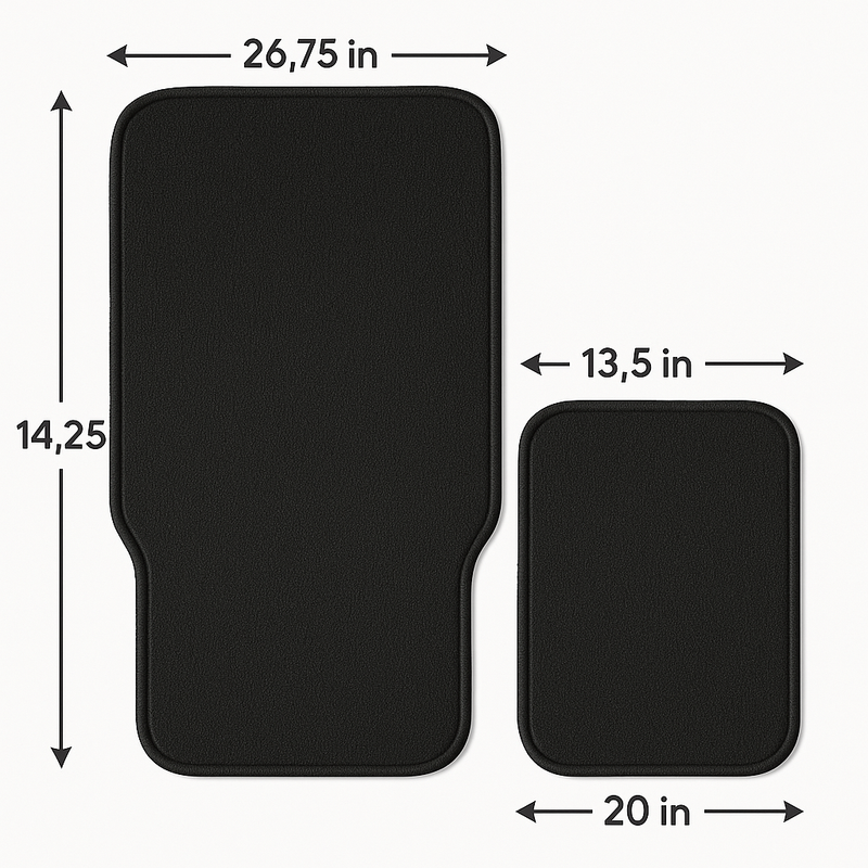 4-Piece Car Floor Mat Set