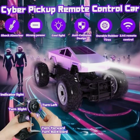 Remote Control Cyber Pickup Truck – All Terrain 2.4GHz RC Car