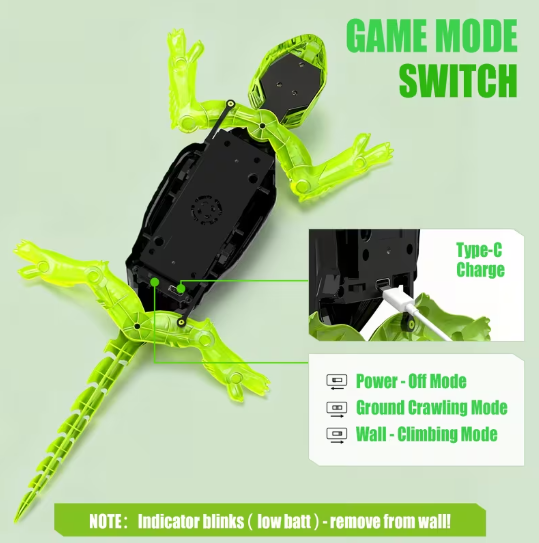 Wall Climbing RC Gecko – Remote Control Lizard Robot