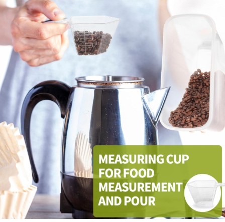 4-Piece Set: Airtight Cereal Storage Containers with Pour Spouts & Measuring Cup – 4L Kitchen Pantry Organizer