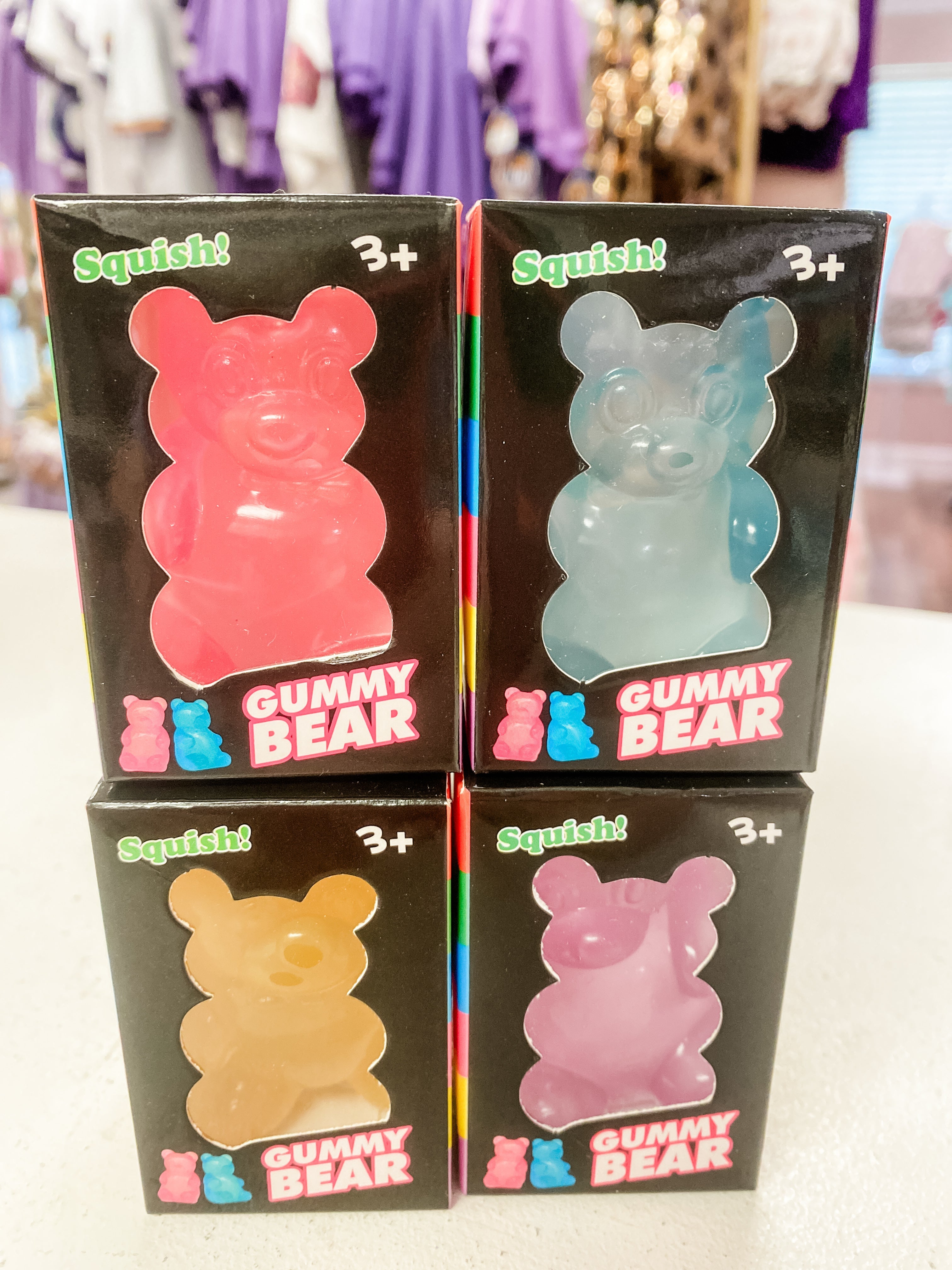 Gummy Bear Squish Sensory Toy | Slow Rise Squeeze Fidget Toy for Kids & Adults