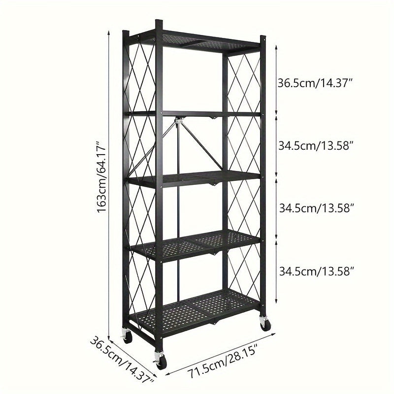 Heavy-Duty Shelving Unit | Metal 3/4/5-Tier Storage Rack