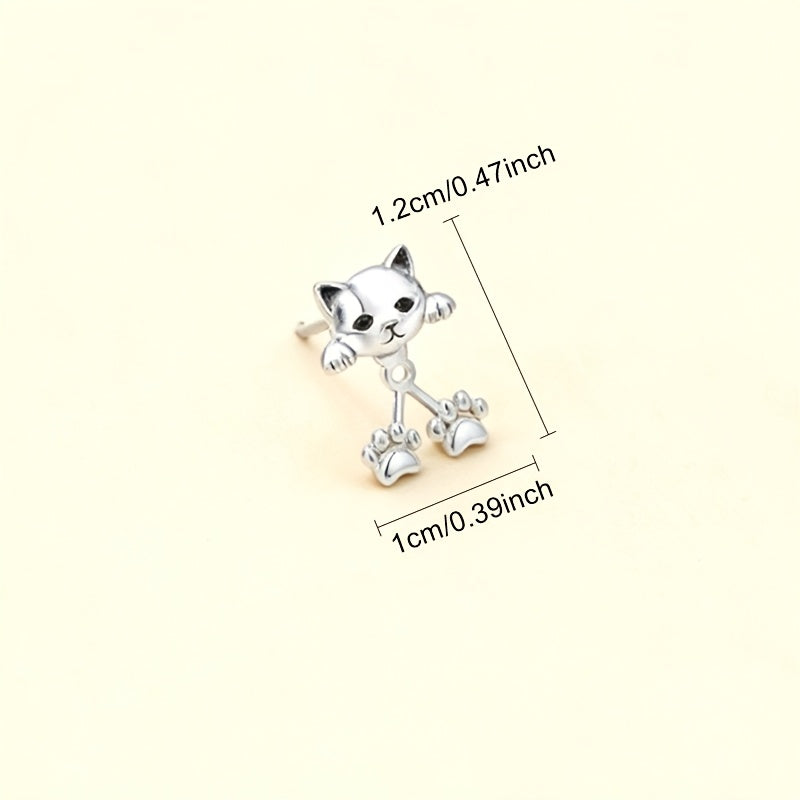 Dimension diagram: kitten and paw drop 1.2 cm tall, paws 1 cm across