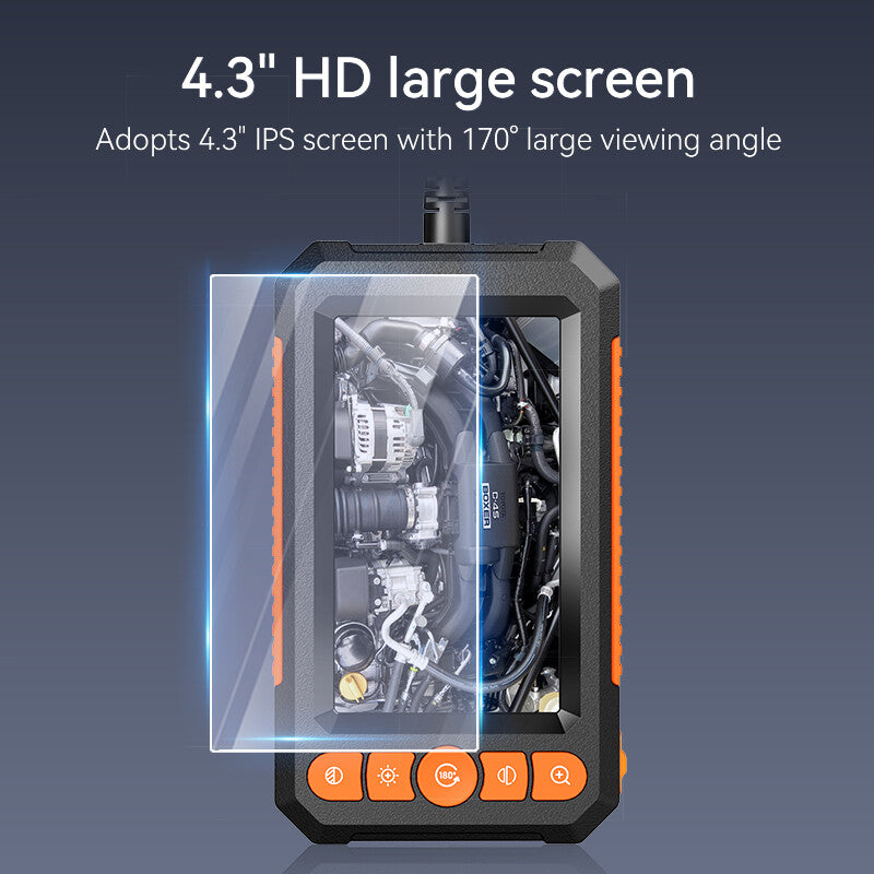 The 4.3 inch IPS screen shown at an angle to illustrate the 170 degree viewing angle