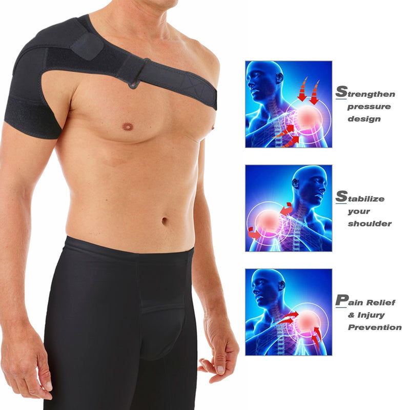 Unisex Adjustable Pain Relief Magnetic Shoulder Brace Support Brace
