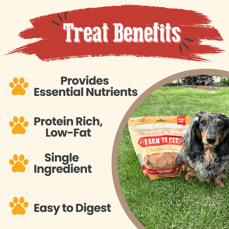 Chicken Chips for Dogs - All-Natural Single-Ingredient Treats