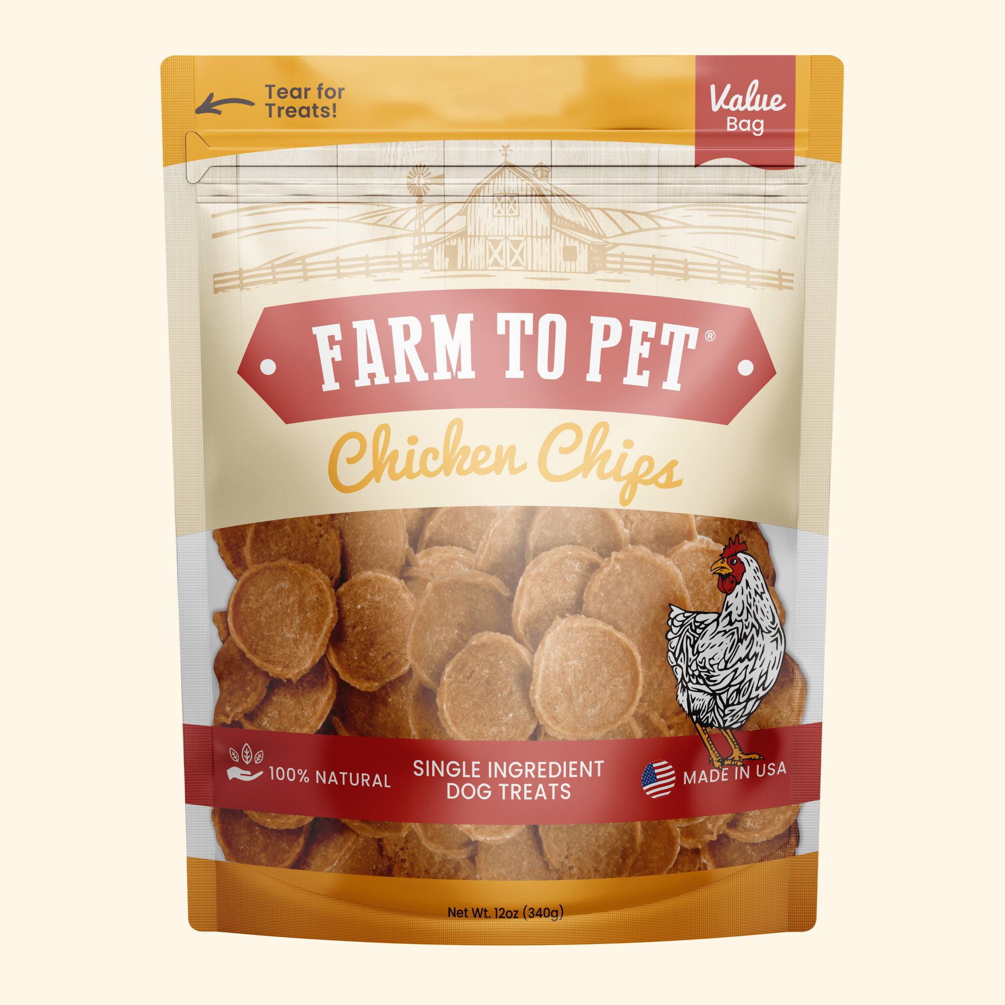 Chicken Chips for Dogs - All-Natural Single-Ingredient Treats