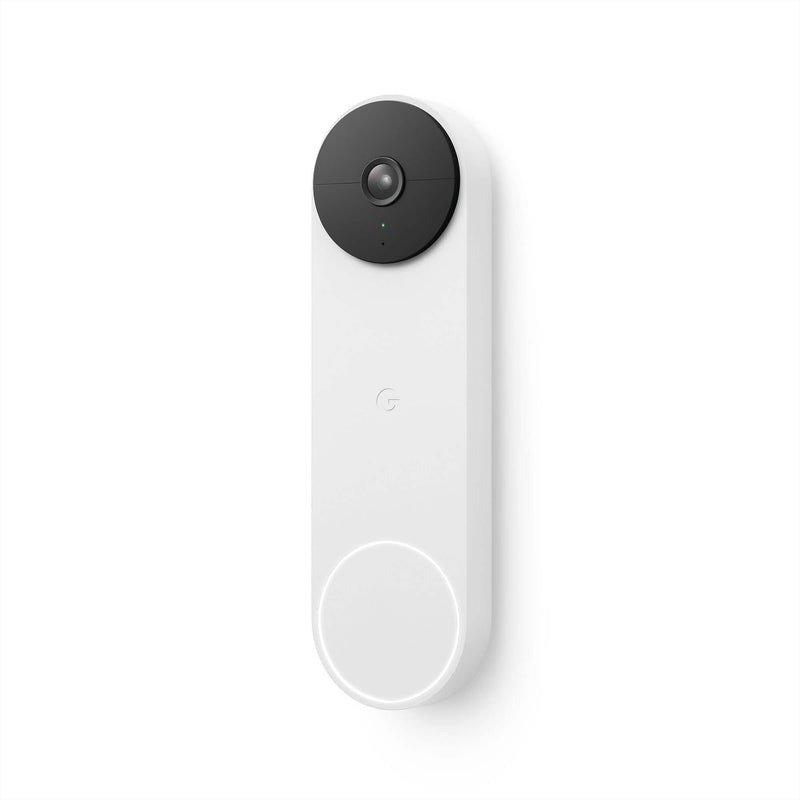 Google Nest Doorbell (Battery) Video Doorbell Camera - Snow (Refurbished)