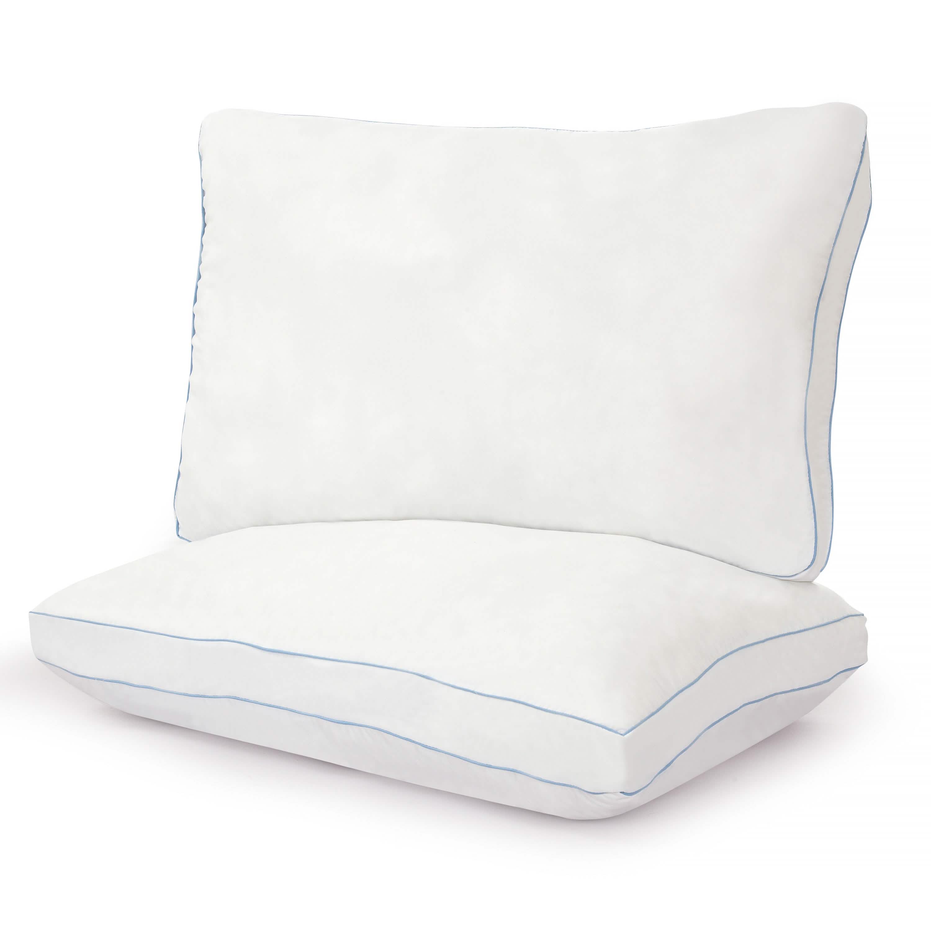 2-Pack: Royale Linens Gusseted Pillows Soft Hotel Quality