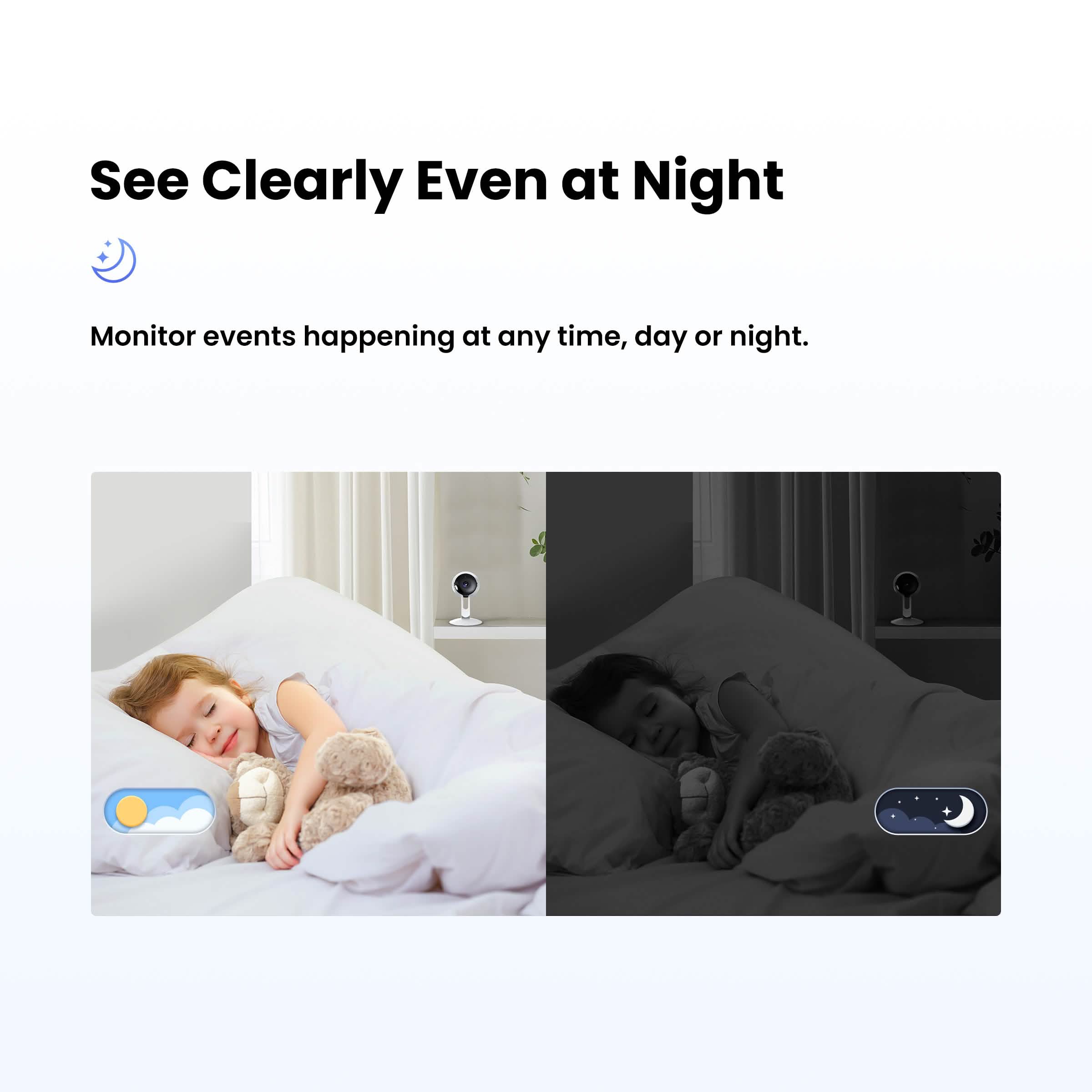 3MP Wireless Smart AI Home Security Camera – Two-Way Audio, Motion Detection, Night Vision