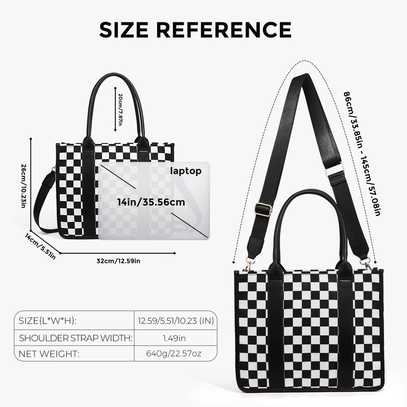 Dallas Checkered Tote