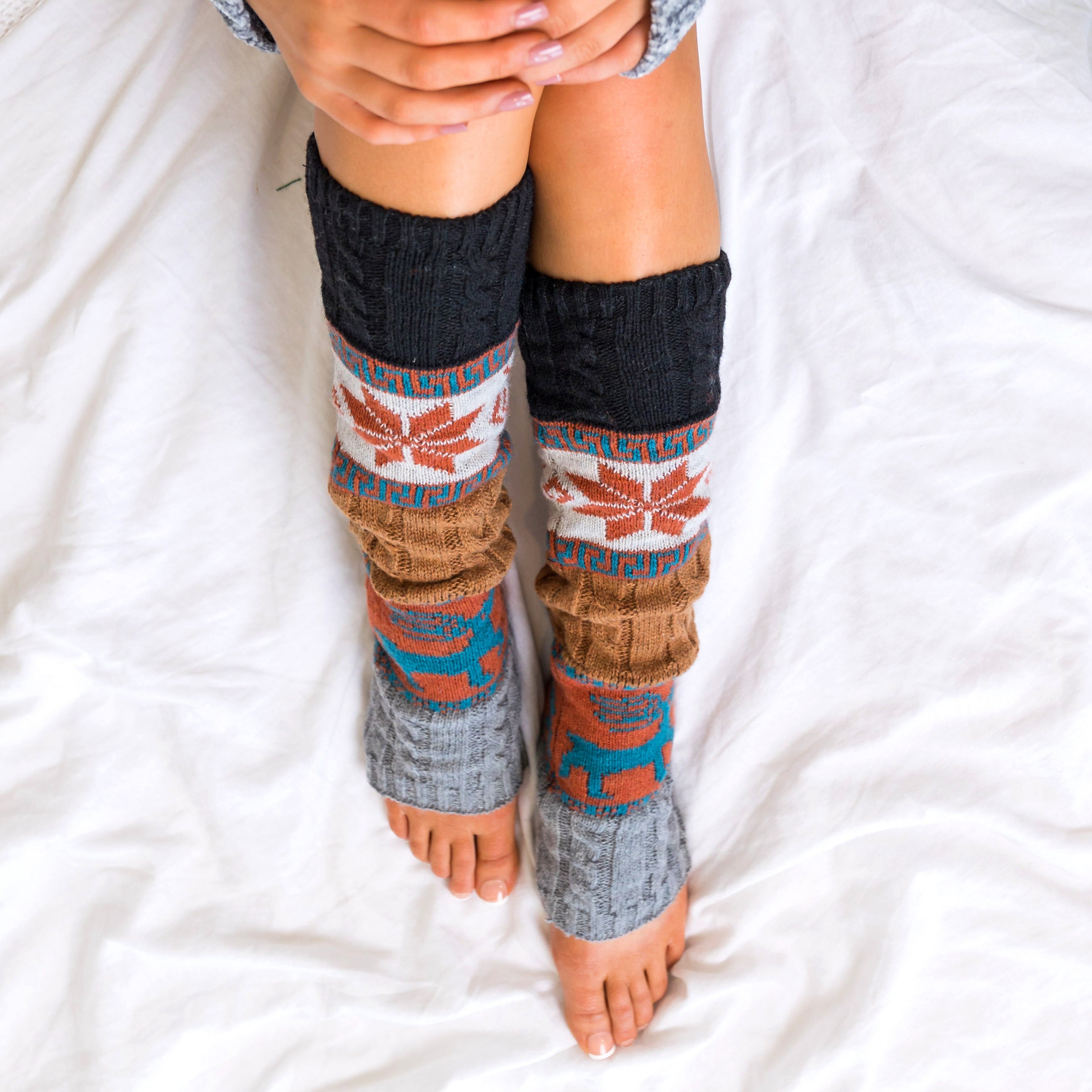Nordic Snowflake Leg Warmer