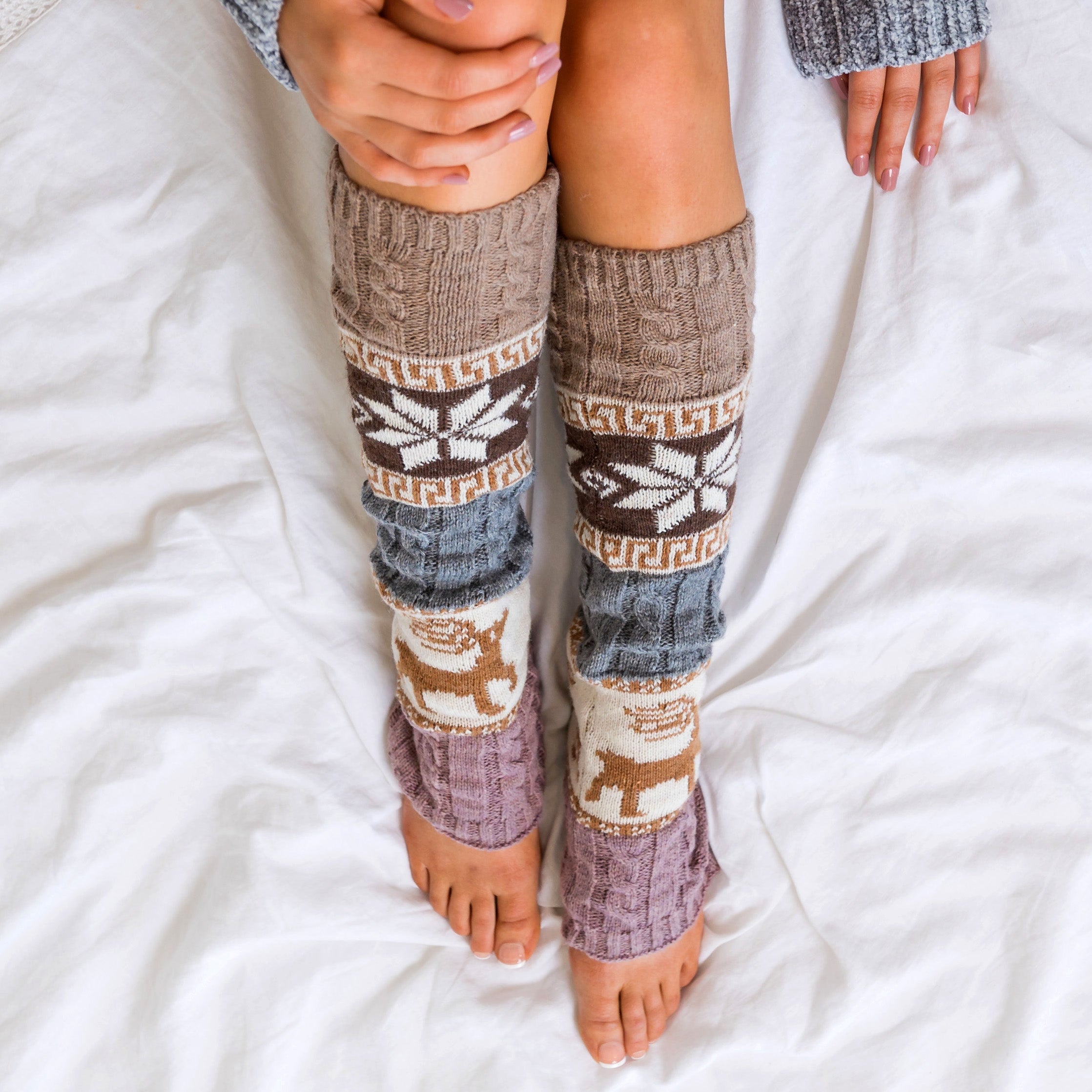 Nordic Snowflake Leg Warmer