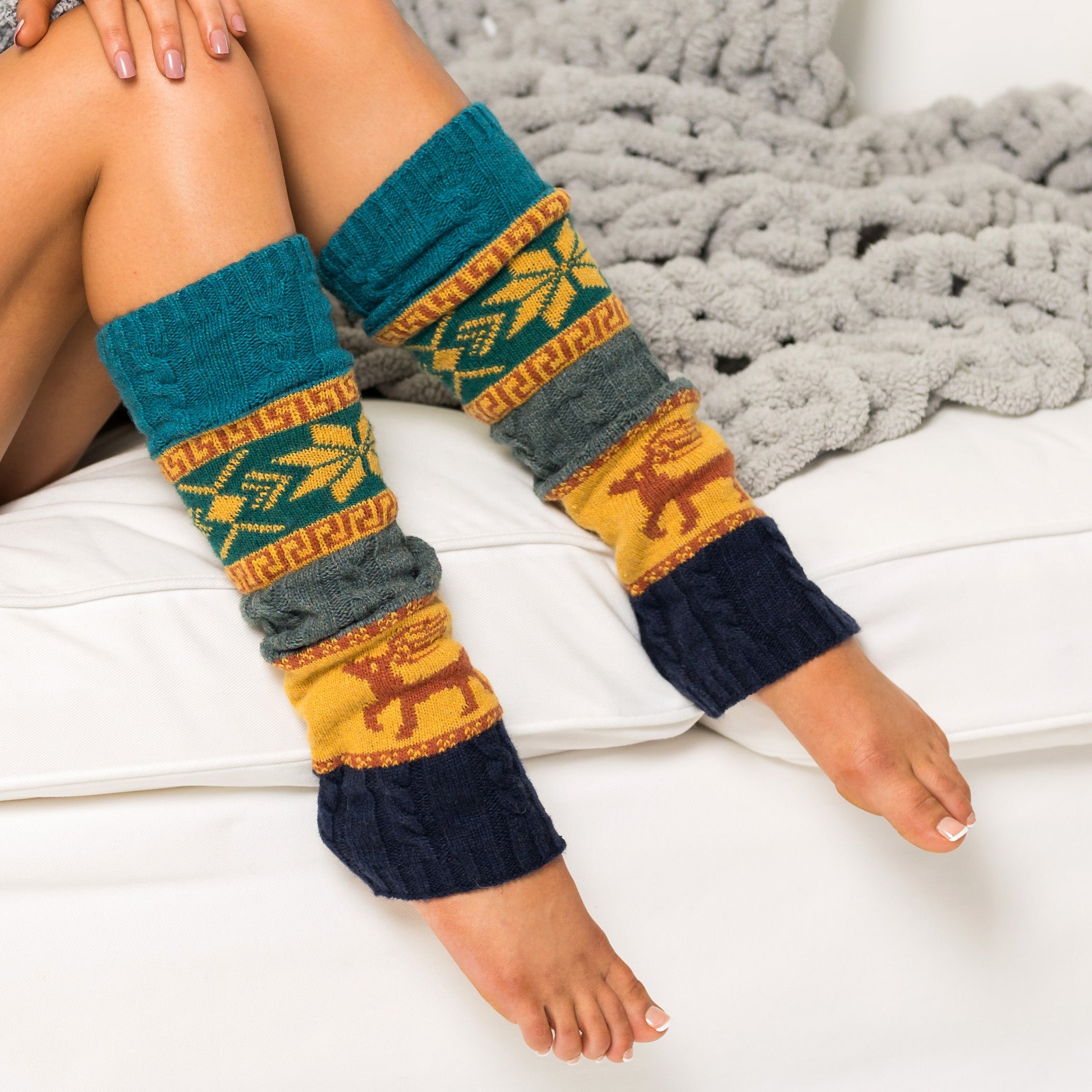 Nordic Snowflake Leg Warmer