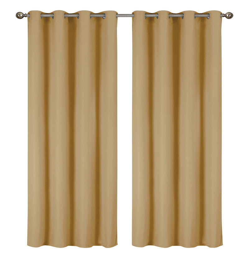 2-Pack Solid Thermal Blackout Curtain Panels - 55" x 84"