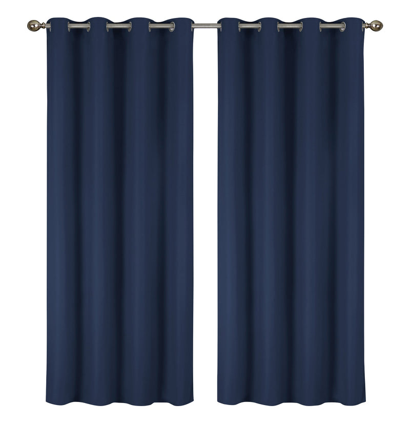 2-Pack Solid Thermal Blackout Curtain Panels - 55" x 84"
