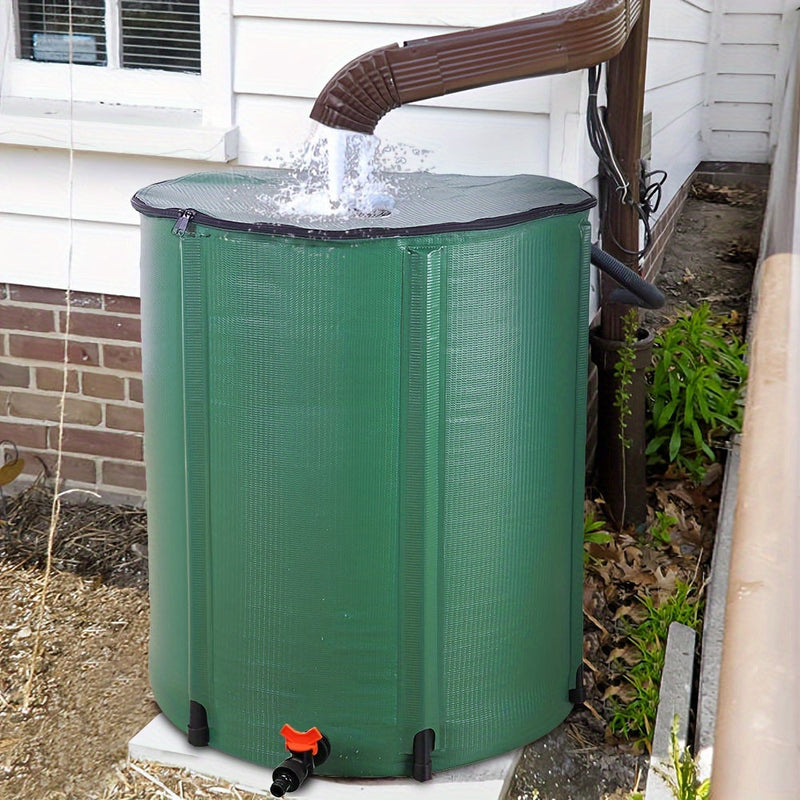 Collapsible Rain Barrel 50 200 Gallon Water Collection Tank Garden Watering
